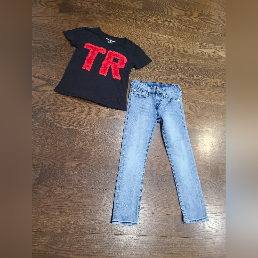 True Religion Lot Of 2 Girls Clothes Sz.6-7